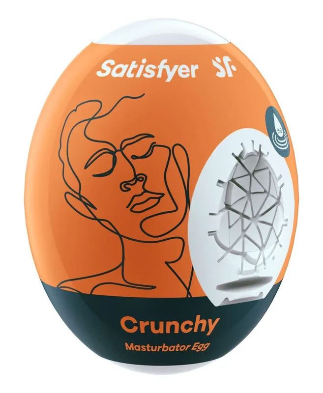 3 Pc Set Masturbator Egg – Crunchy – Orange