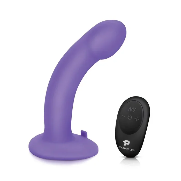 6″ Curved Silicone Realistic Pegging Dildo with Adjustable Strap On and Wireless Remote Control