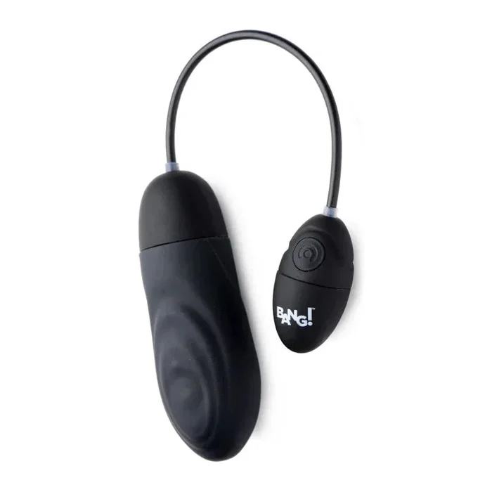 7x Pulsing Rechargeable Silicone Bullet- Black