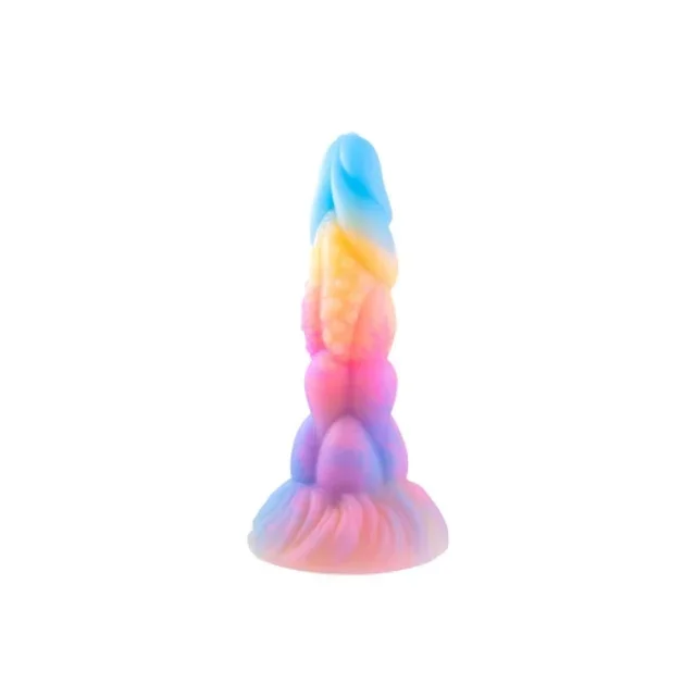 8″ Liquid Glow In The Dark Silicone Monster Dildo