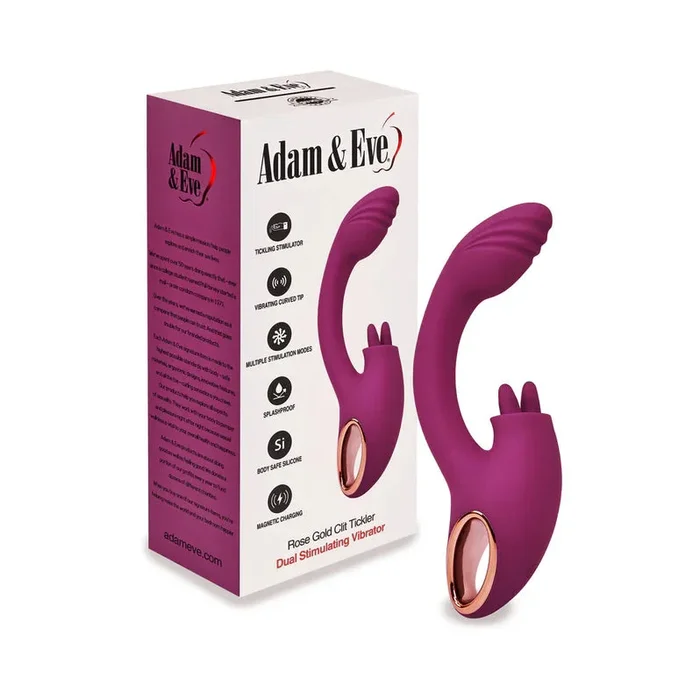 Adam & Eve Rose Gold Clit Tickler Vibrator