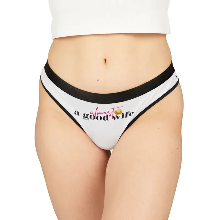 Almost a Good Wife Emoji | Mix & Match Women’s Fun-Flirty Lovers’ Thongs