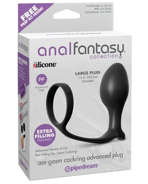 Anal Fantasy Collection Ass Gasm Advanced Plug with Cockring