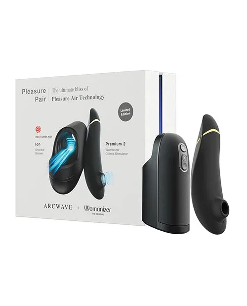 Arcwave x Womanizer Pleasure Pair Ion + Premium 2 Black