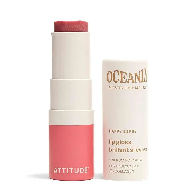 Attitude Oceanly Lip Gloss Happy Berry 0.12oz