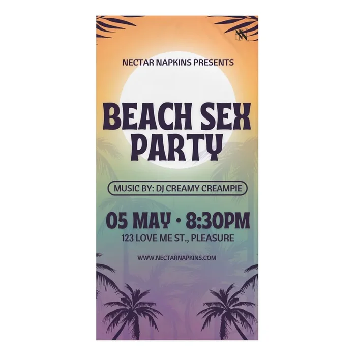Beach Sex Party | Mix & Match Naughty XL Fun-Flirty Lovers’ Towels