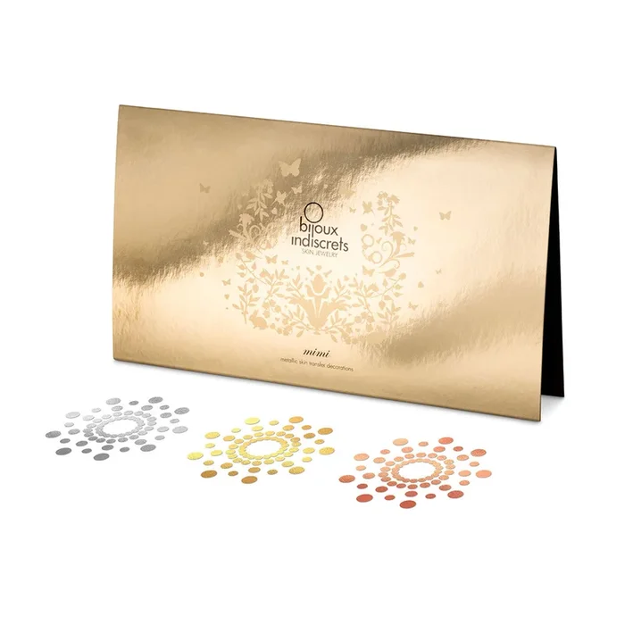 Bijoux Indiscrets Mimi Body Tattoos 6 pk. – Metallic