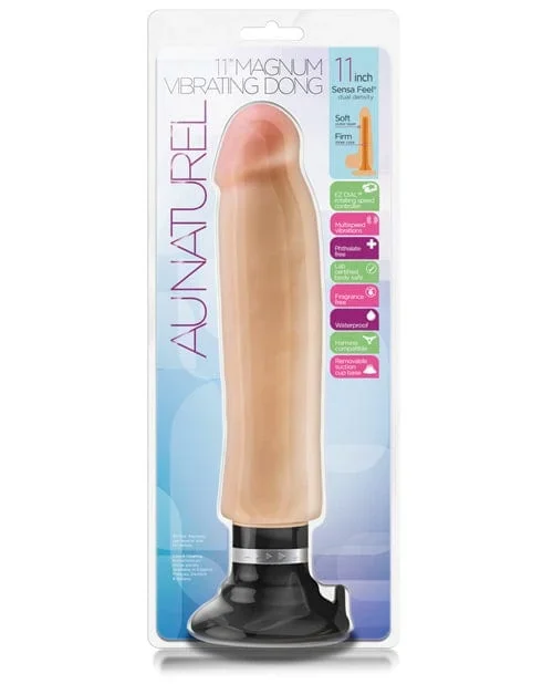 Blush Au Naturel 11″ Magnum Vibrating Dong – Beige