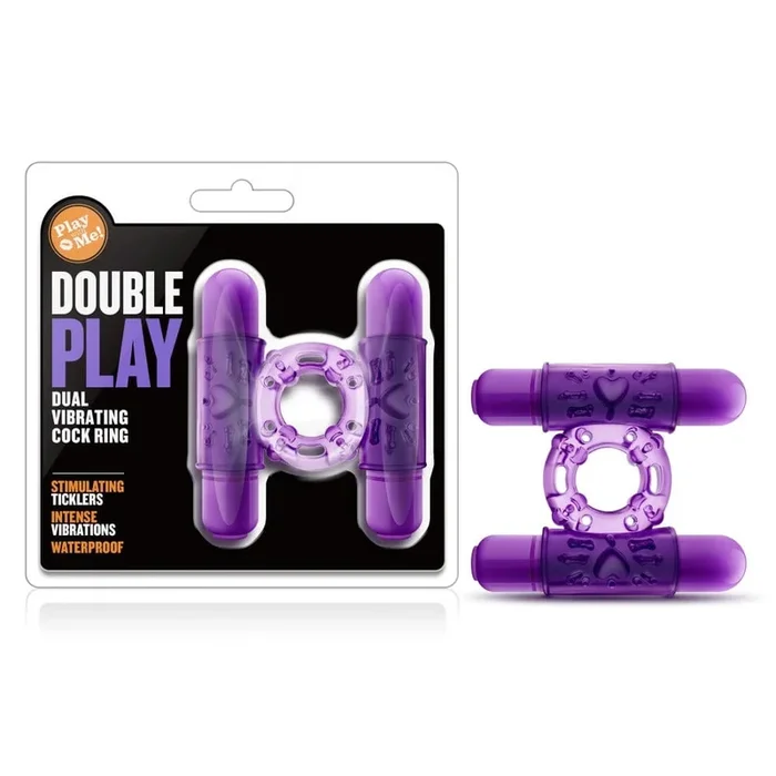 Blush Double Play Dual Vibrating Cock Ring