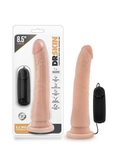 Blush Dr. Skin 8.5″ Vibrating Realistic Cock