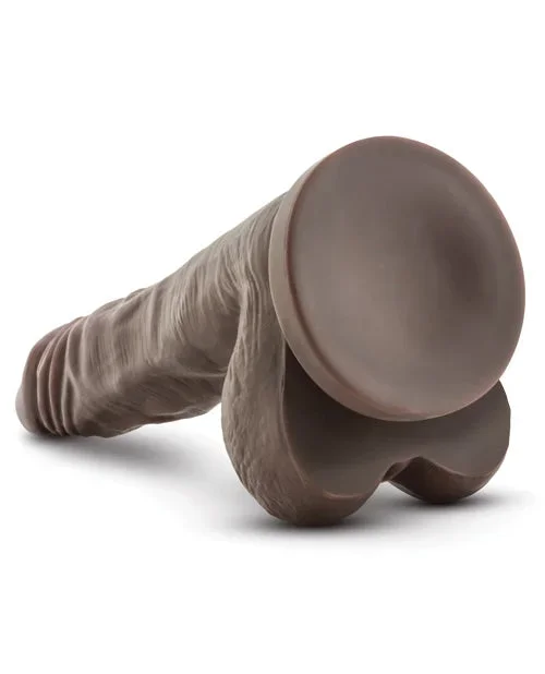 Blush Dr Skin Stud Muffin Realistic Dildo With Suction Cup Chocolate