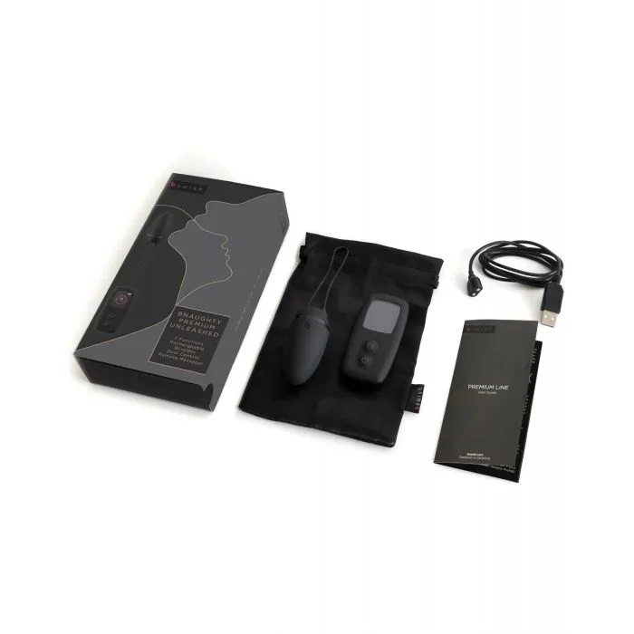 Bnaughty Premium Unleashed Remote Control Bullet – Noir