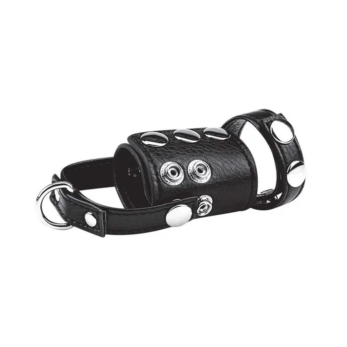 Cock Ring With 2″ Ball Stretcher And Optional Weight Ring