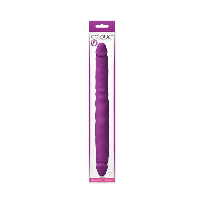 Colours Double Pleasure 12 inches Dual Ended Dildo Purple