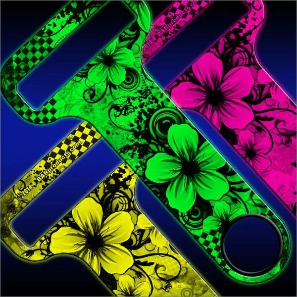 Cool Floral HAMMERHEAD™ NEON Bottle Opener