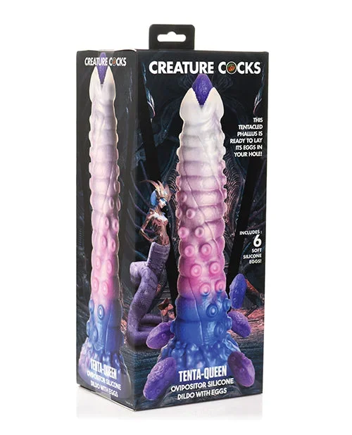 Creature Cocks Tenta-Queen Ovipositor Silicone Dildo w/Eggs – Multi Color