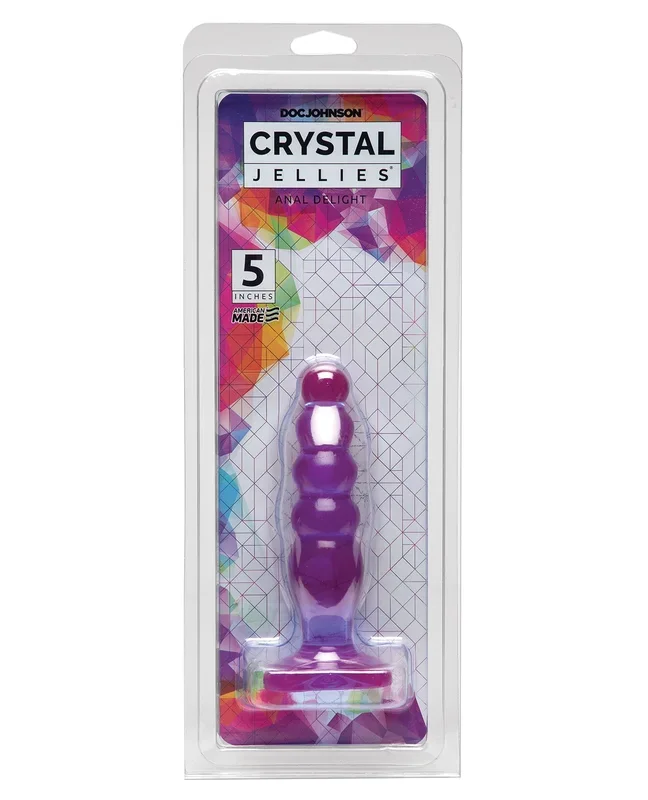 Crystal Jellies 5″ Anal Delight – Purple