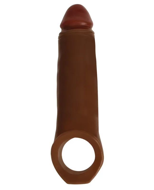 Curve Toys Jock Enhancer 2″ Extender w/Ball Strap – Chocolate