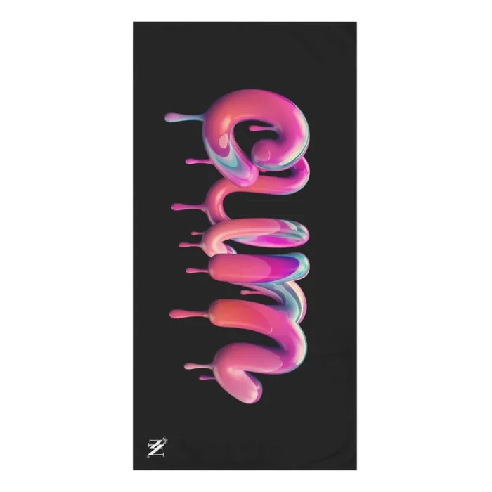 Dripping Cum Black | Mix & Match XL Fun-Flirty Lovers’ Towels