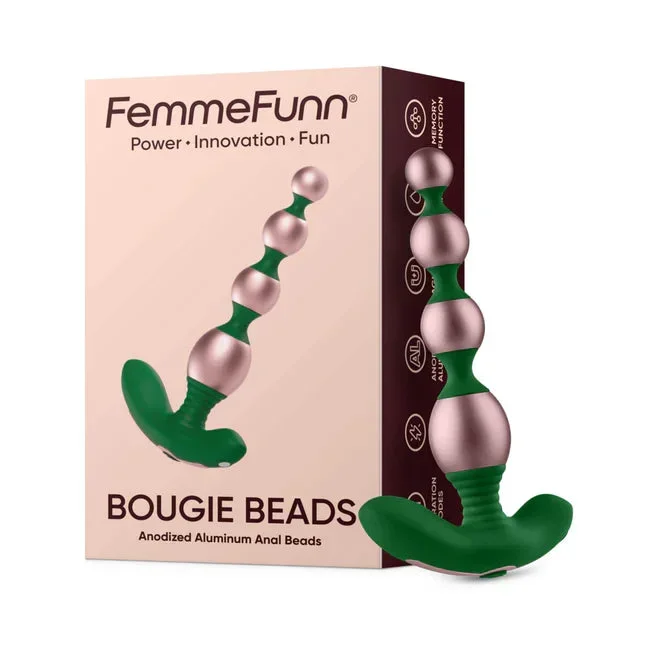 FemmeFunn Bougie Beads – Vibrating Aluminum Anal Beads for Luxury Play