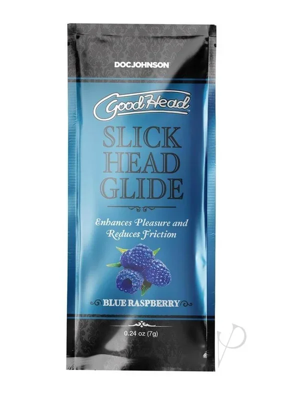 GoodHead Slick Head Glide Blue Raspberry – 48-Pack Bulk
