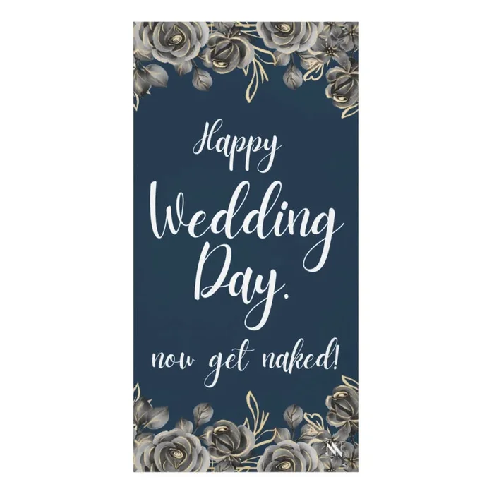 Happy Wedding Day Elegant | Mix & Match Naughty XL Fun-Flirty Lovers’ Towels