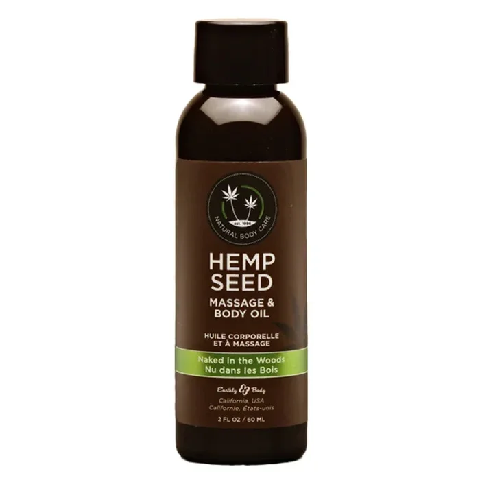 Hemp Seed Massage Oil – 2 Fl. Oz. – Naked in the Woods
