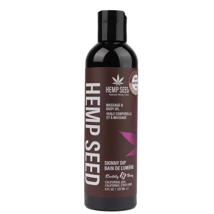 Hemp Seed Massage Oil – 8 Fl. Oz. – Skinny Dip