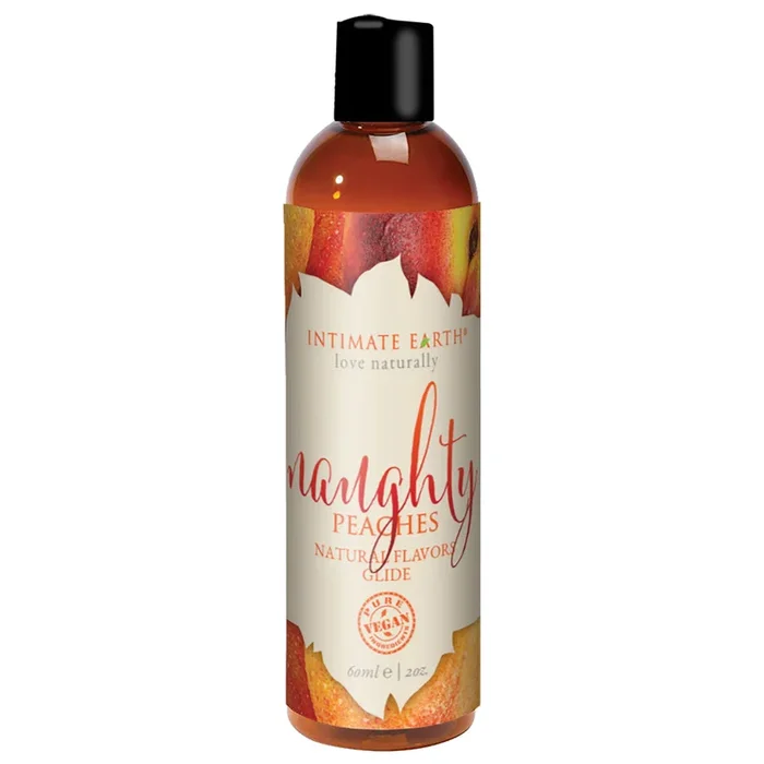 Intimate Earth Flavored Glide – Naughty Peaches 2oz