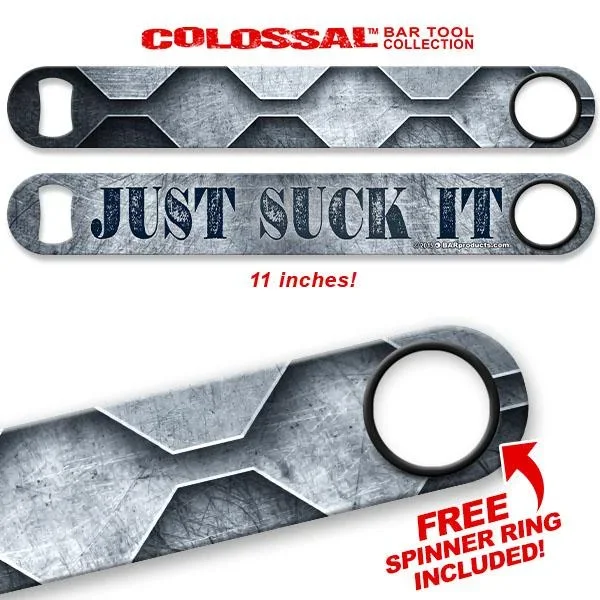 Just Suck It! Kolorcoat™ 11″ Long COLOSSAL™ Speed Bottle Opener
