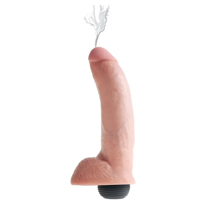 King Cock 9 In Squirting Cock W- Balls Light