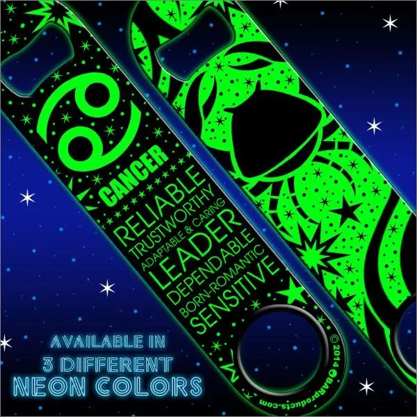 Kolorcoat™ Zodiac Speed Bottle Opener – NEON – CANCER