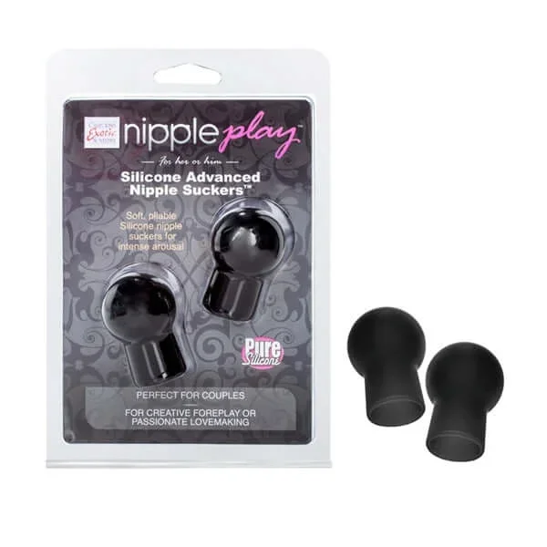 Nipple Play Silicone Advanced Nipple Suckers Black