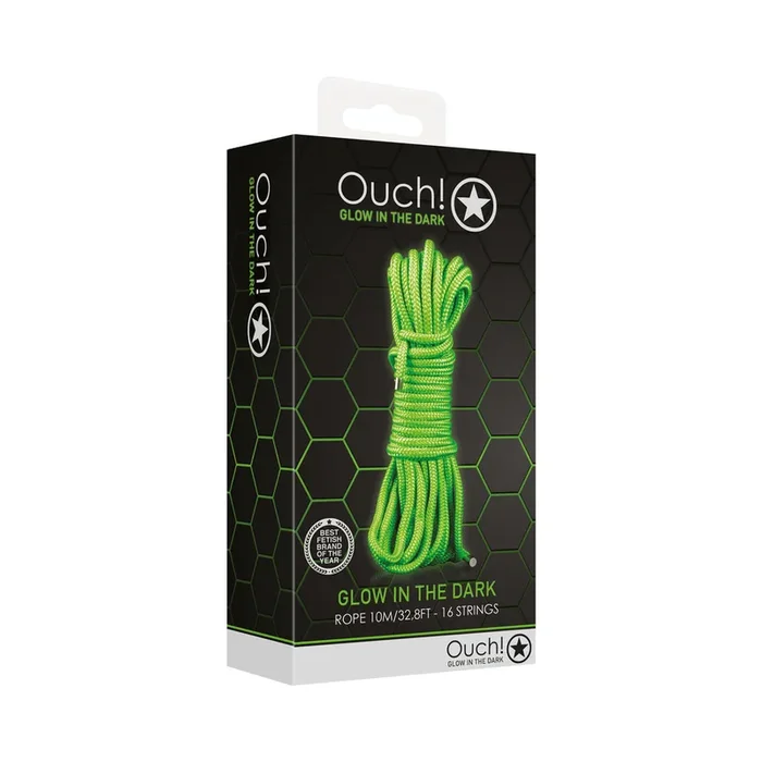 Ouch! Glow in the Dark Rope 10 m / 33 ‘ Neon Green
