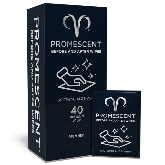 Promescent Before & After Wipes – 40ct