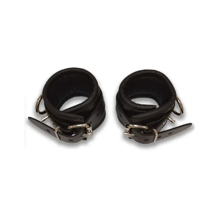 Prowler RED Leather Lockable Ankle Restraints S M