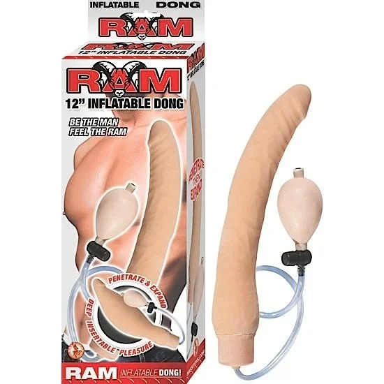 Ram 12in Inflatable Dong Flesh