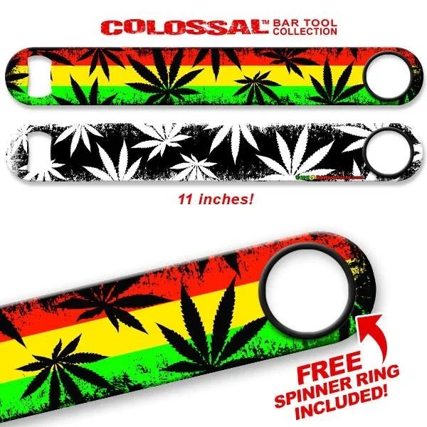 Rasta Kolorcoat™ 11″ Long COLOSSAL™ Speed Bottle Opener