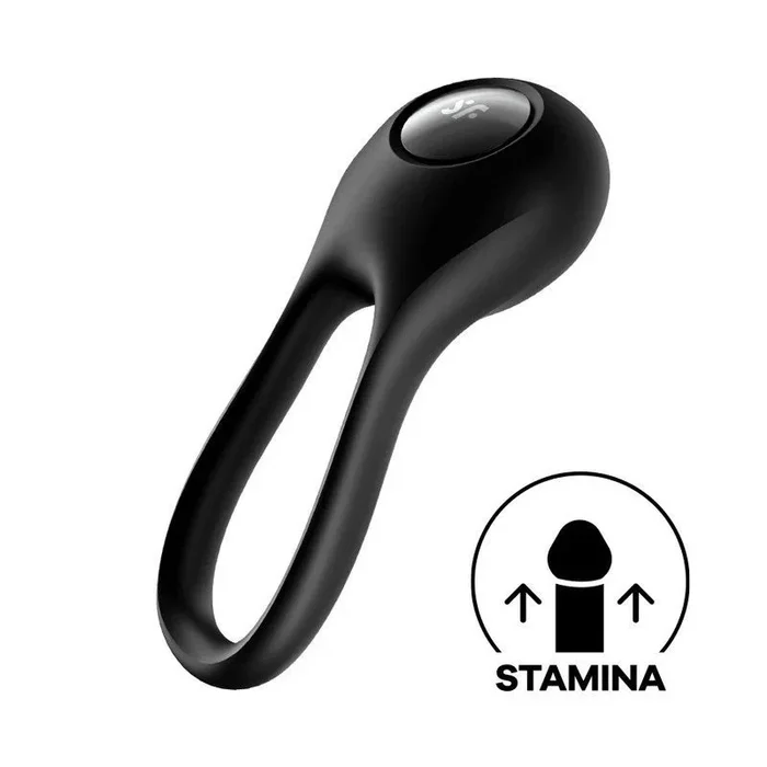 Satisfyer Majestic Duo Silicone Flexible Cock Ring Black