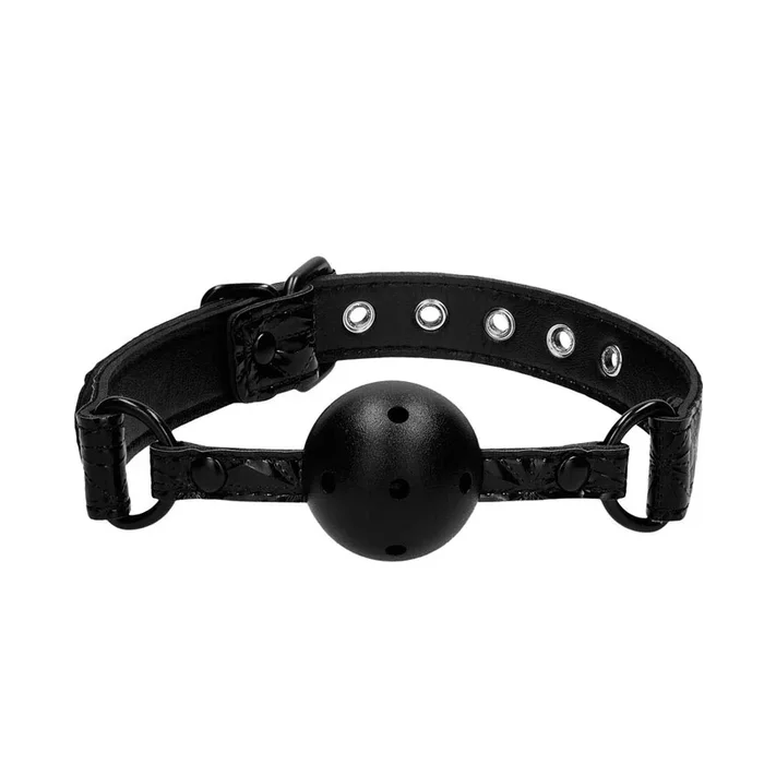 Shots Ouch Ball Gag W/leather Straps