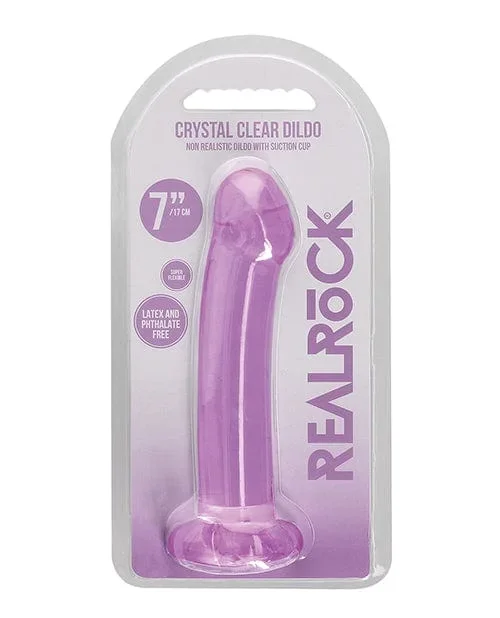 Shots REALROCK Crystal Clear 7″ Dildo