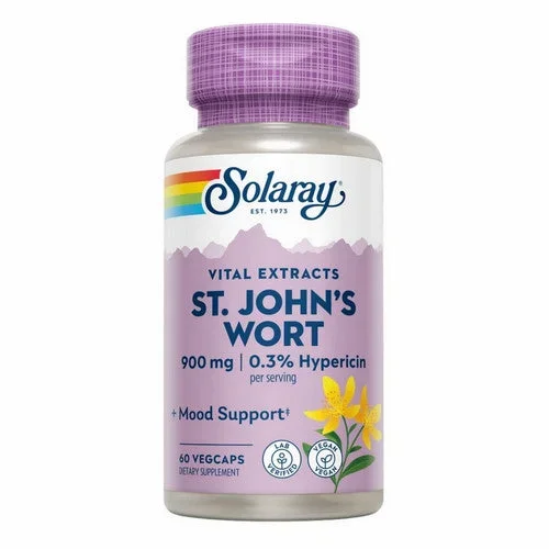 Solaray, St. John’s Wort Twice Daily, 60 Caps
