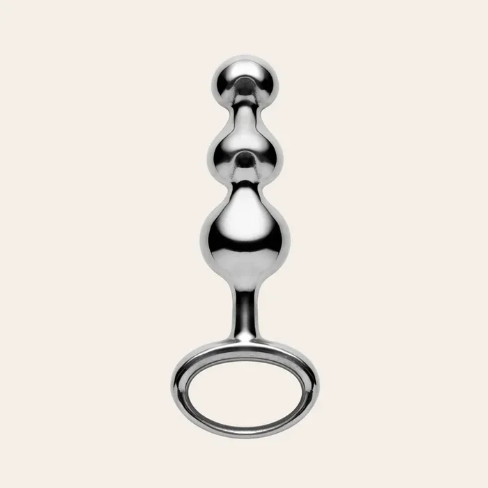 Stainless Steel Butt Plug – 3 Beads