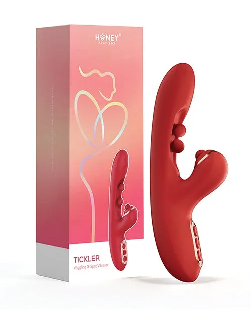 Tickler Wiggling G-Spot & Tapping Clitoral Vibrator – Red