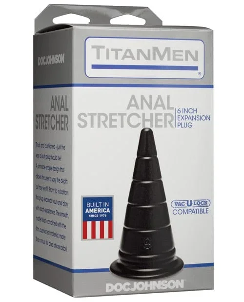 TitanMen 6″ Anal Stretcher – Black