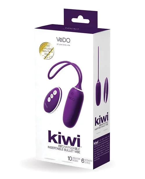 VeDO Kiwi Rechargeable Insertable Bullet – Deep Purple