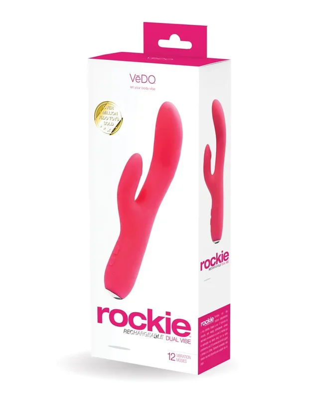 VeDO Rockie Rechargeable Dual Vibe – Foxy Pink