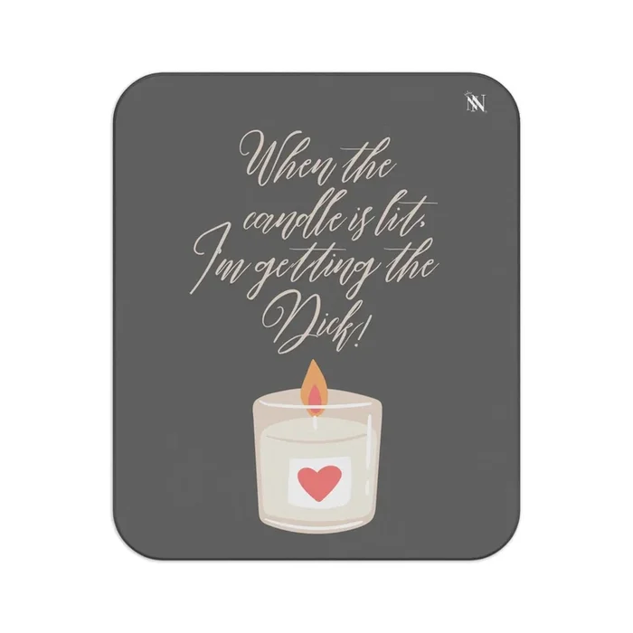 When the Candle is Lit | Mix Match Fun-Flirty Lovers’ Water-Resistant Blankets