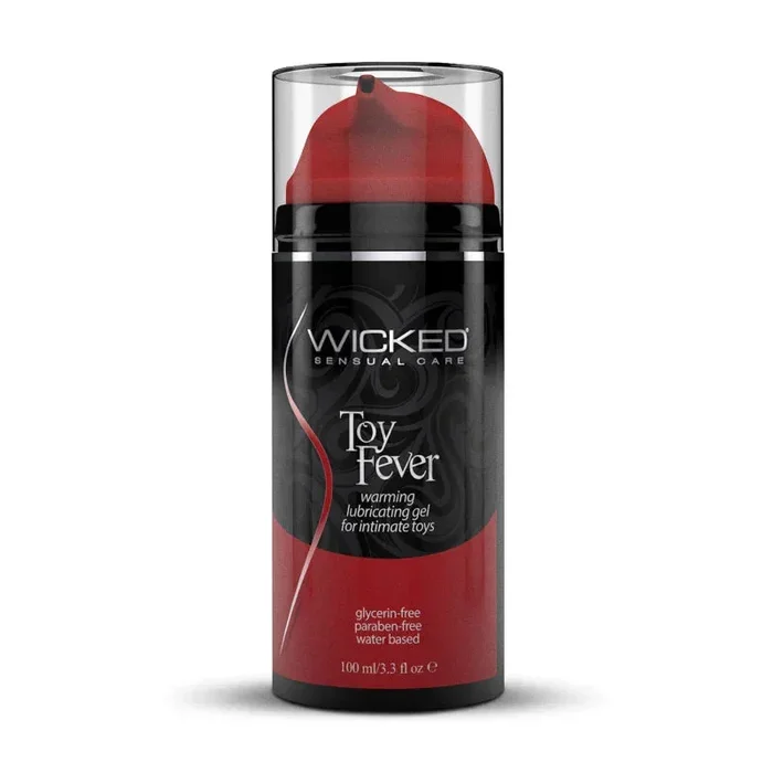 Wicked Toy Fever Warming Lubricating Gel Water Based for Intimate Toys 3.3 Ounce
