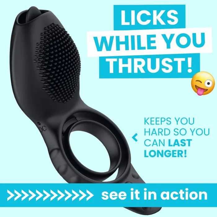 Wireless Clit Tickling Couple’s Dual Ring Erection Enhancer